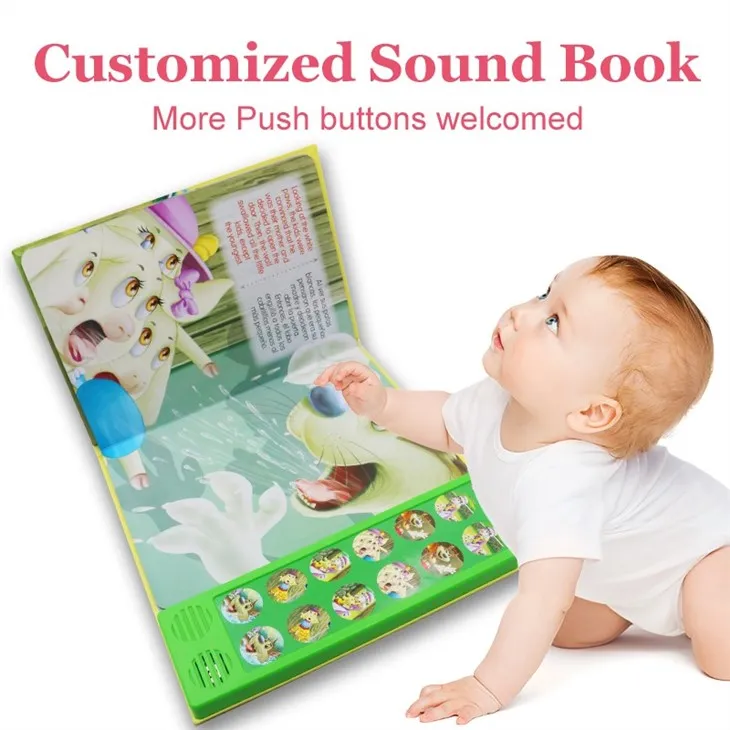 Custom Language Easy Touch It Press Best Sound Books With Sound Bar For 2 Year Olds